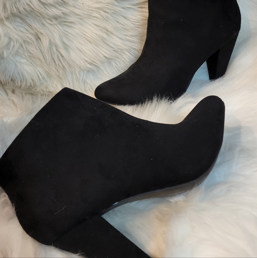 Apt. 9® Utilized Women's High Heel Ankle Boots 8 1/2, Black